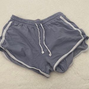 aero tomboy retro shorts in light blue